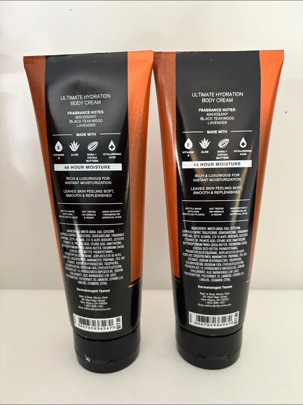 Bath & Body Works Mahogany Teakwood Ultimate Hydration Body Cream Duo